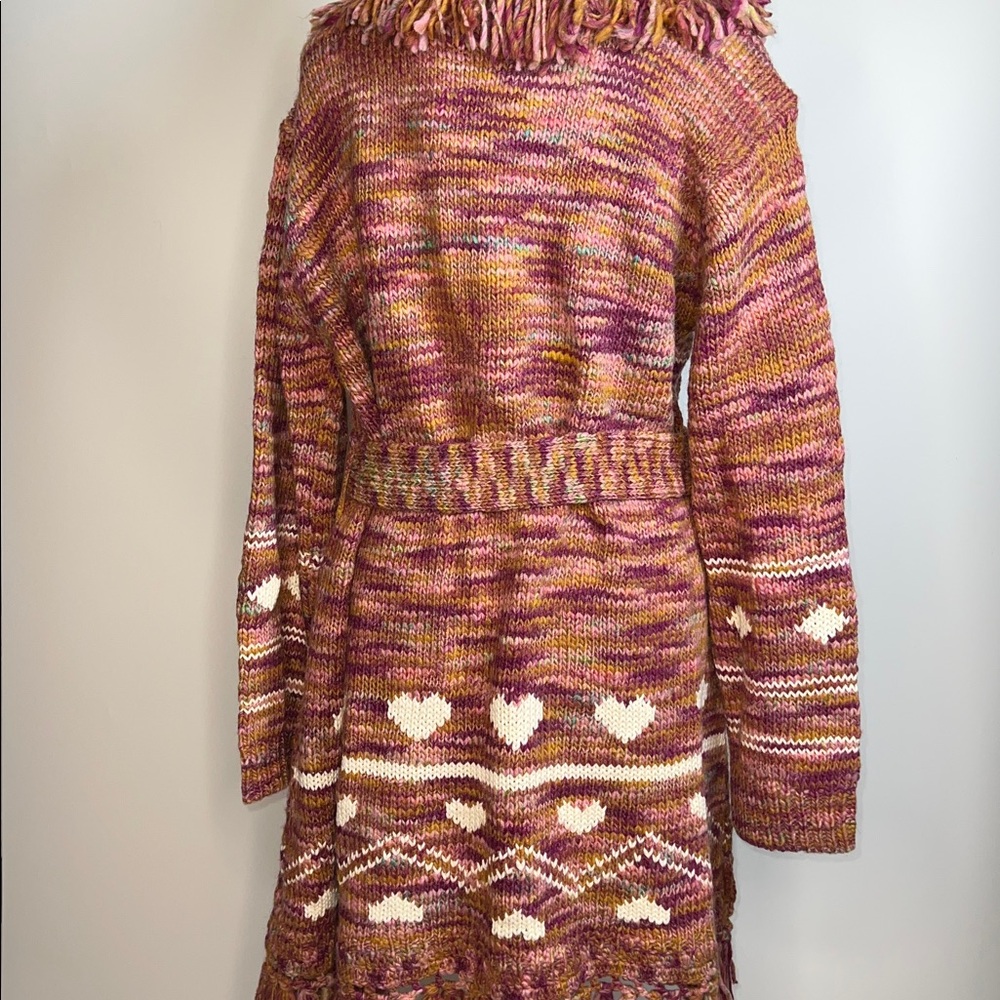 💖NWT LOVESHACKFANCY WYATT DUSTER JACKET IN ROSEWOOD SIZE M/L - Picture 13 of 16